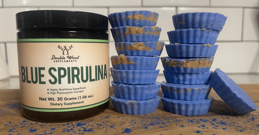 Brighten Your Holidays with Blue Spirulina PB Cups