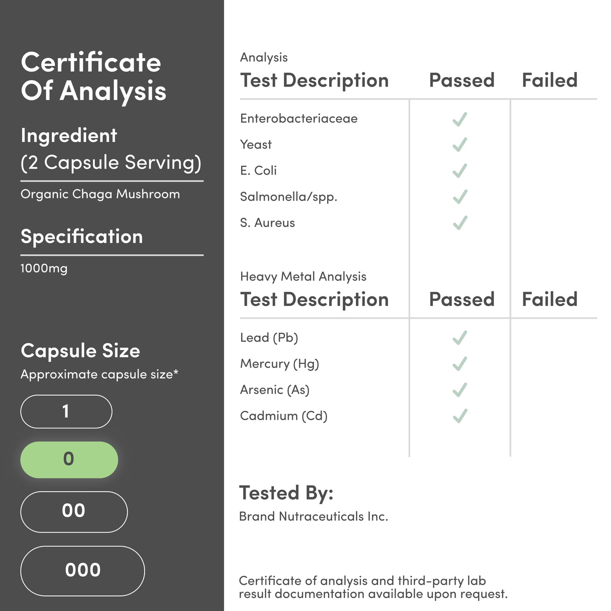 Chaga Mushroom Supplement
