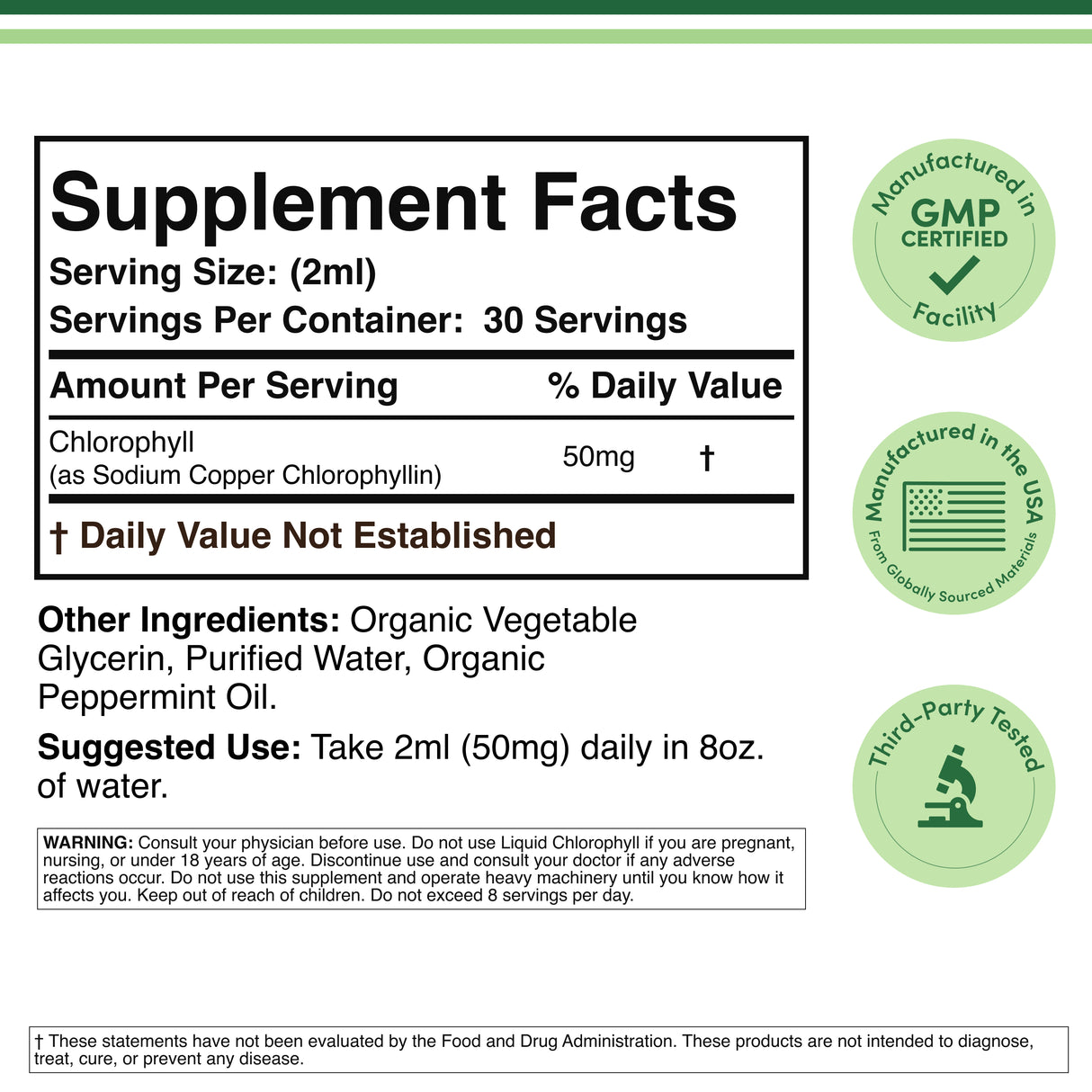 Liquid Chlorophyll Supplement