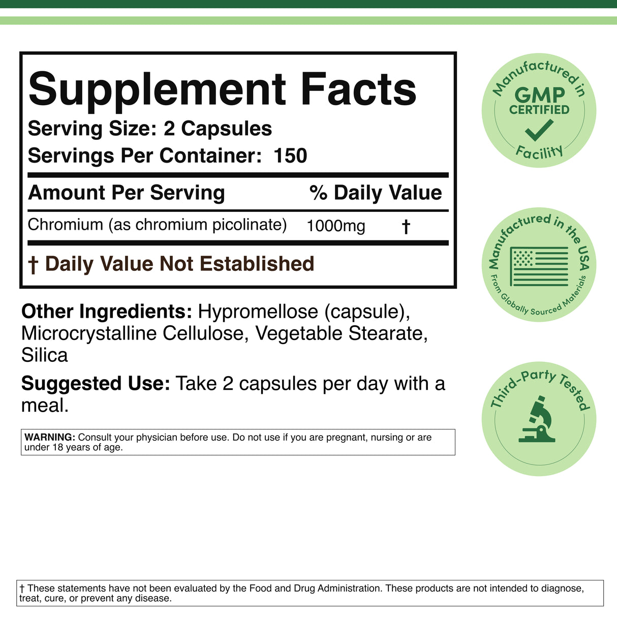 Chromium Picolinate Supplement