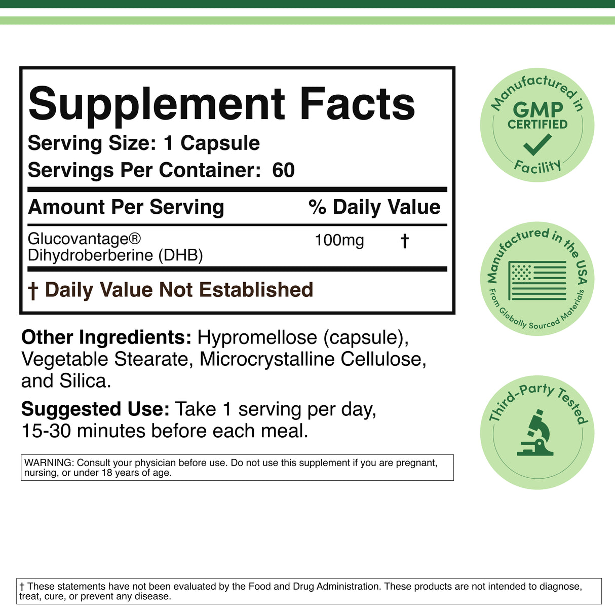 Dihydroberberine Supplement