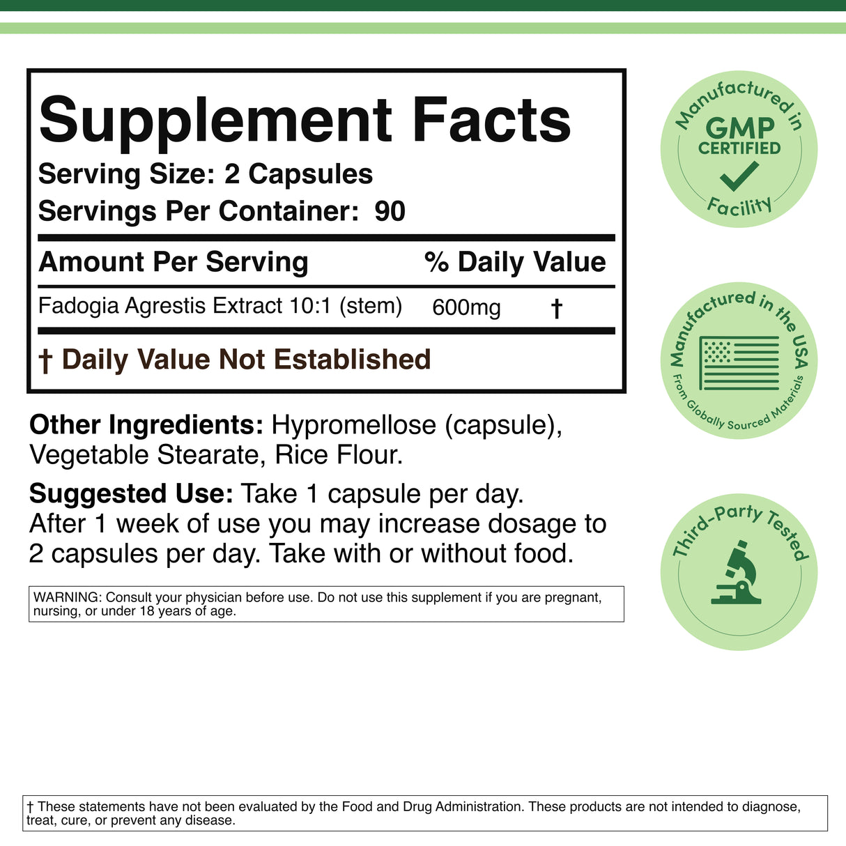 Fadogia Agrestis Supplement
