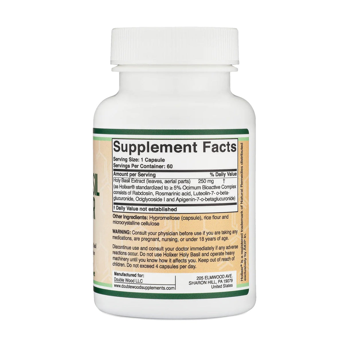 Holixer Holy Basil Extract Supplement