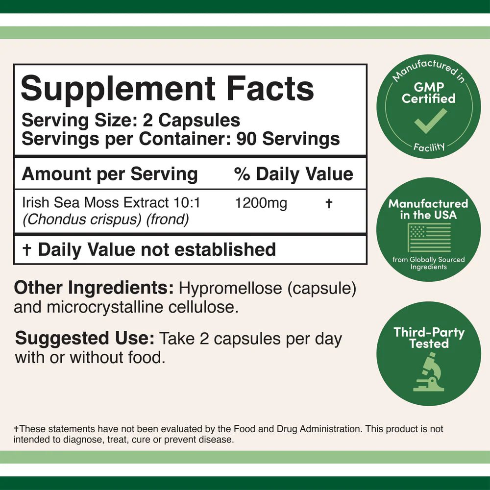 Irish Sea Moss Supplement