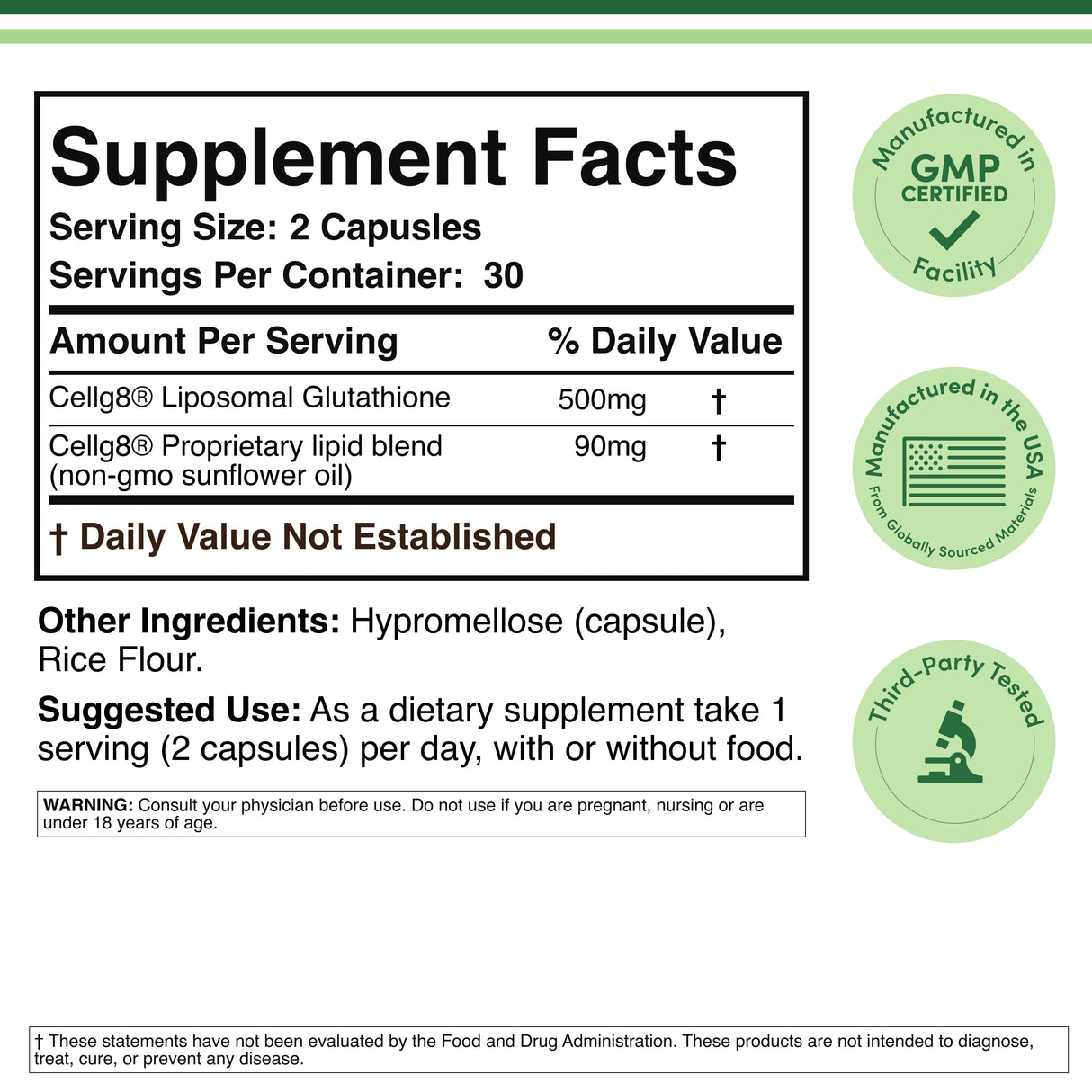 Liposomal Glutathione Supplement