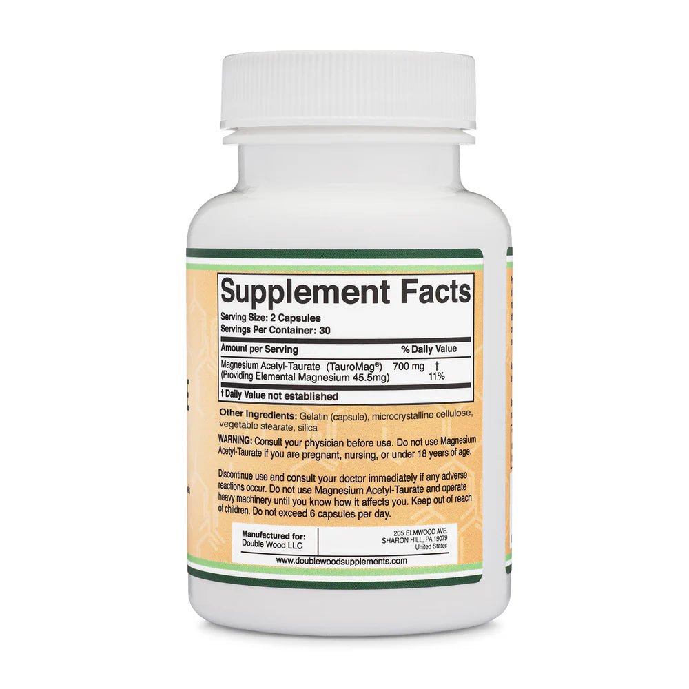 Magnesium Acetyl-Taurate Supplement