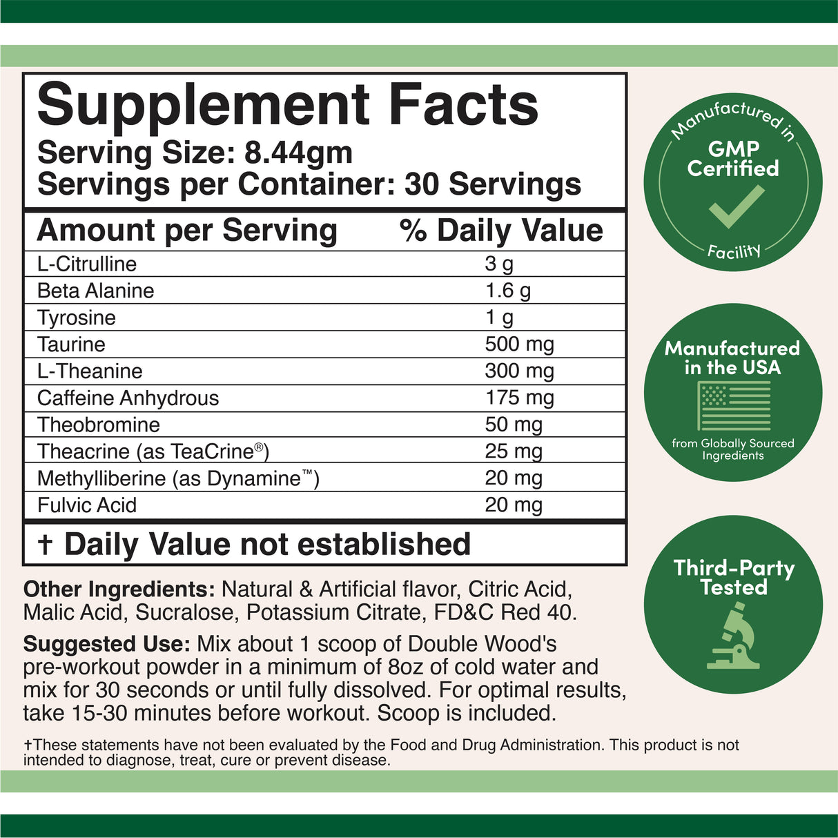 Pre-Workout (Fruit Punch Flavor)