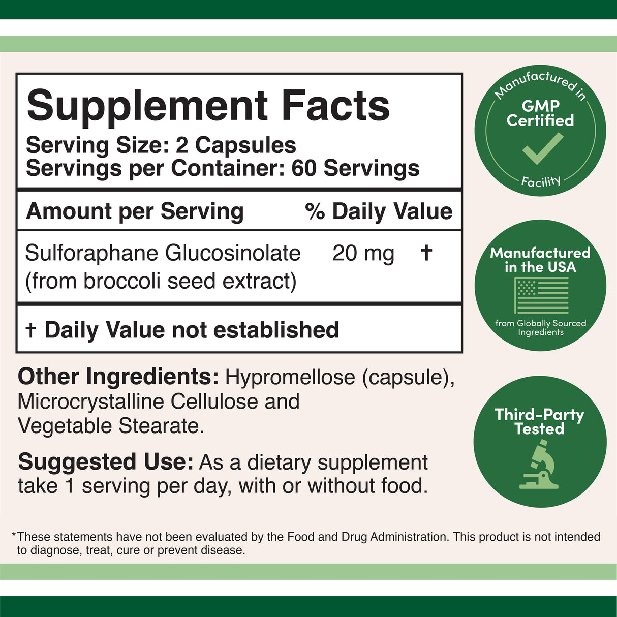 Sulforaphane Supplement