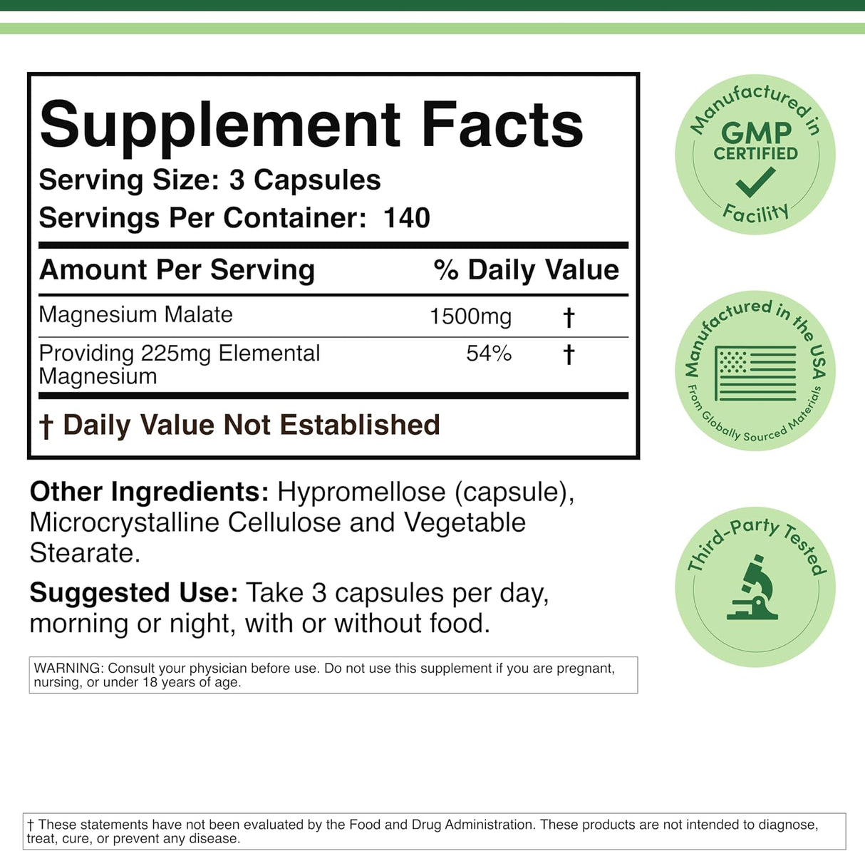 Magnesium Malate Supplement