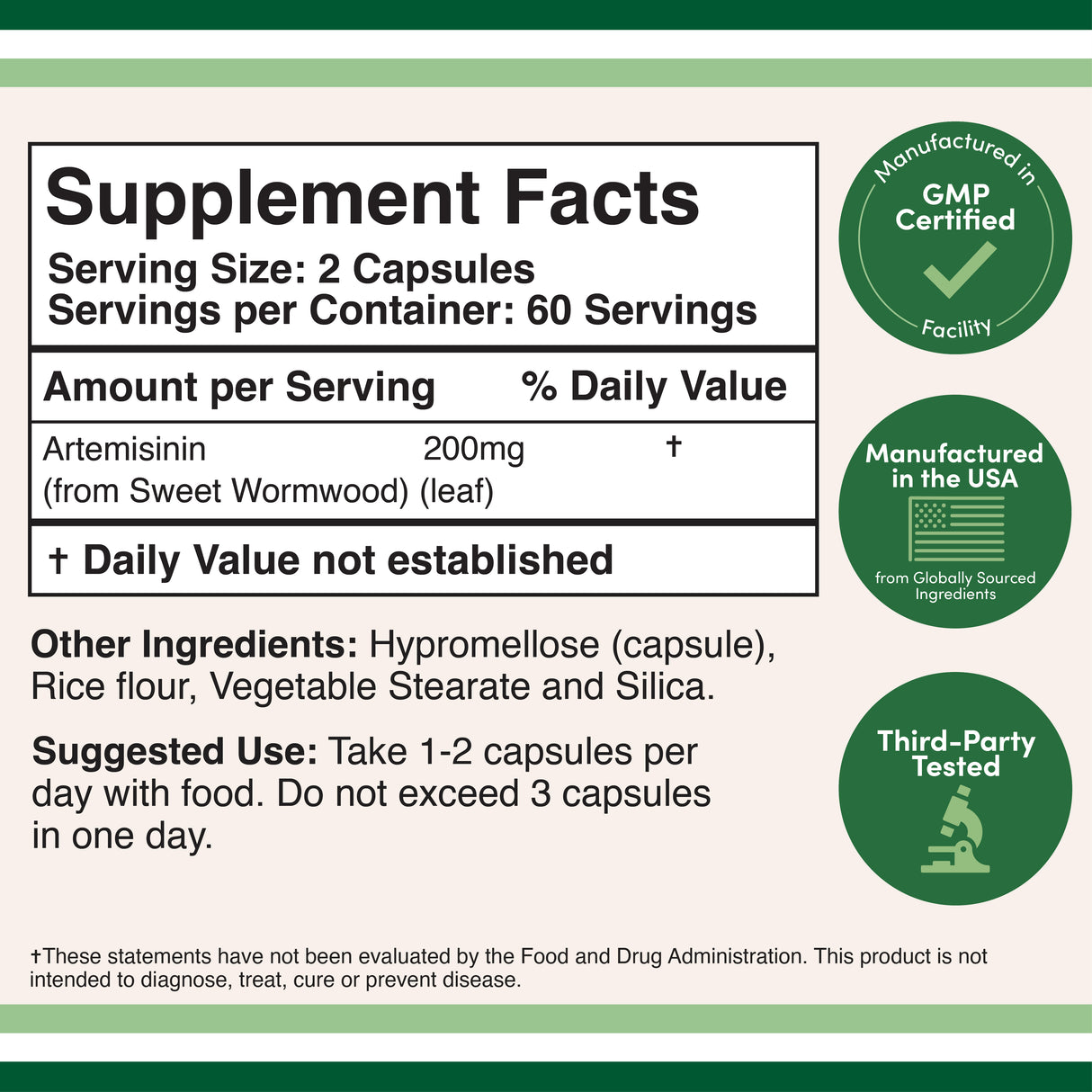 Artemisinin Supplement