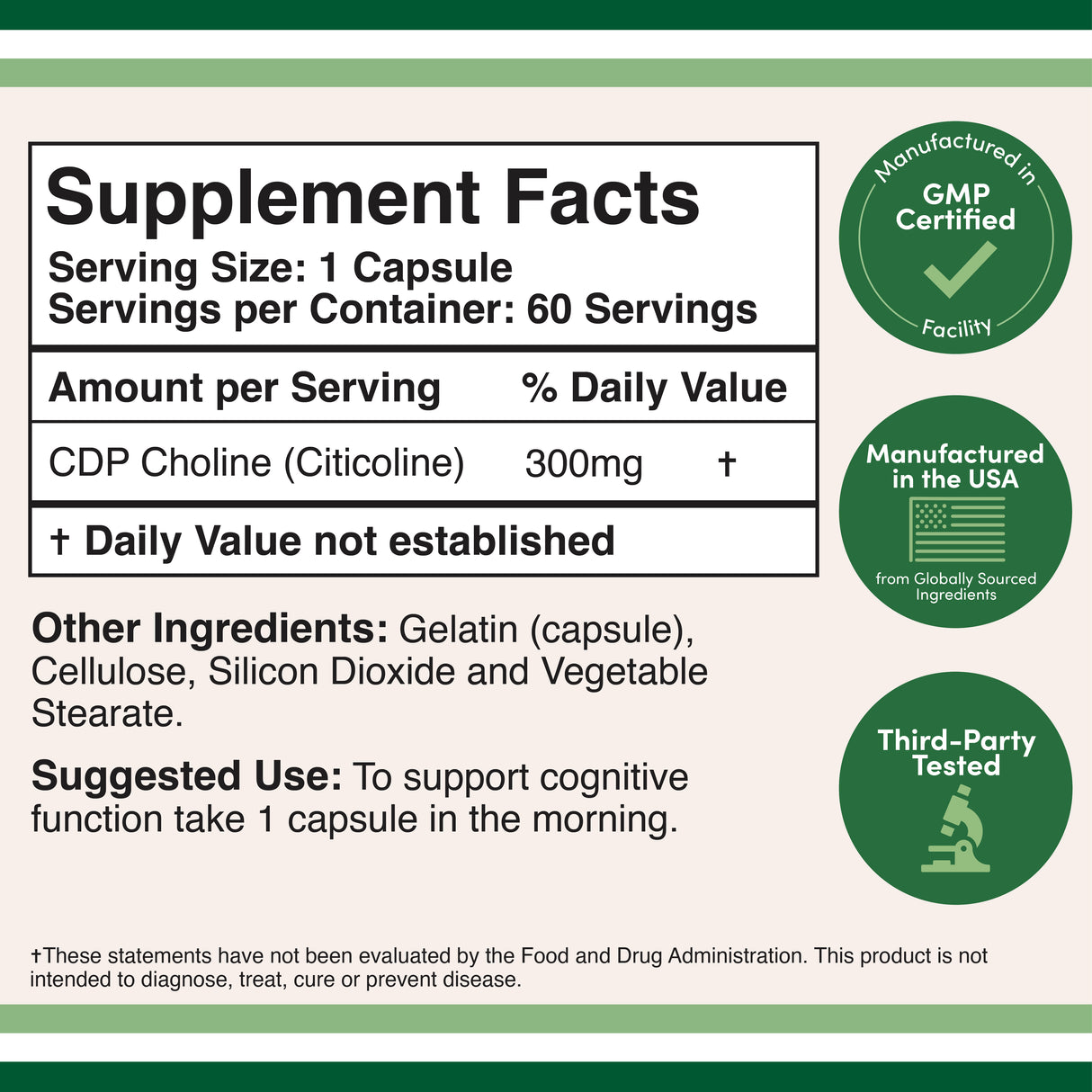 CDP Choline Supplement