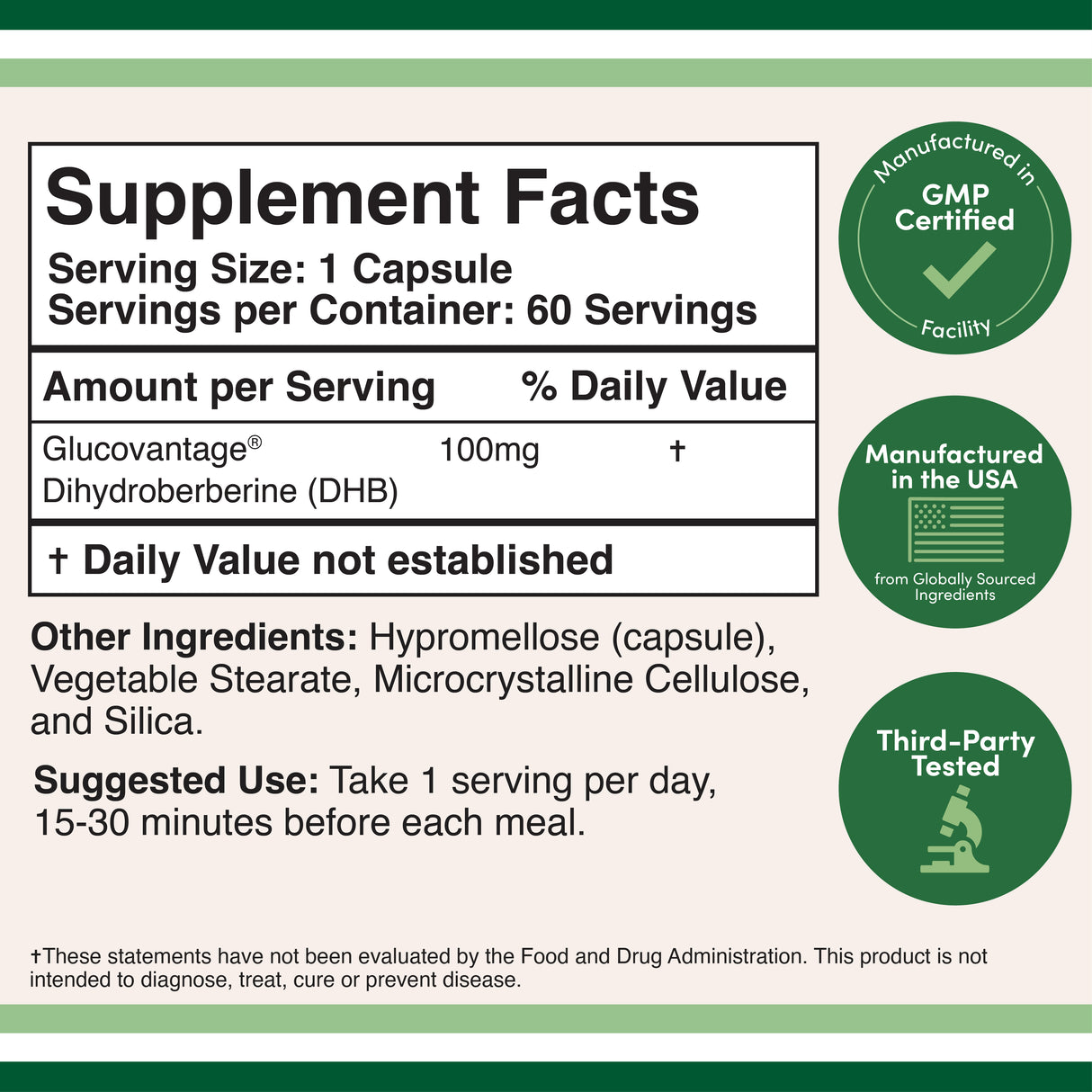 Dihydroberberine Supplement