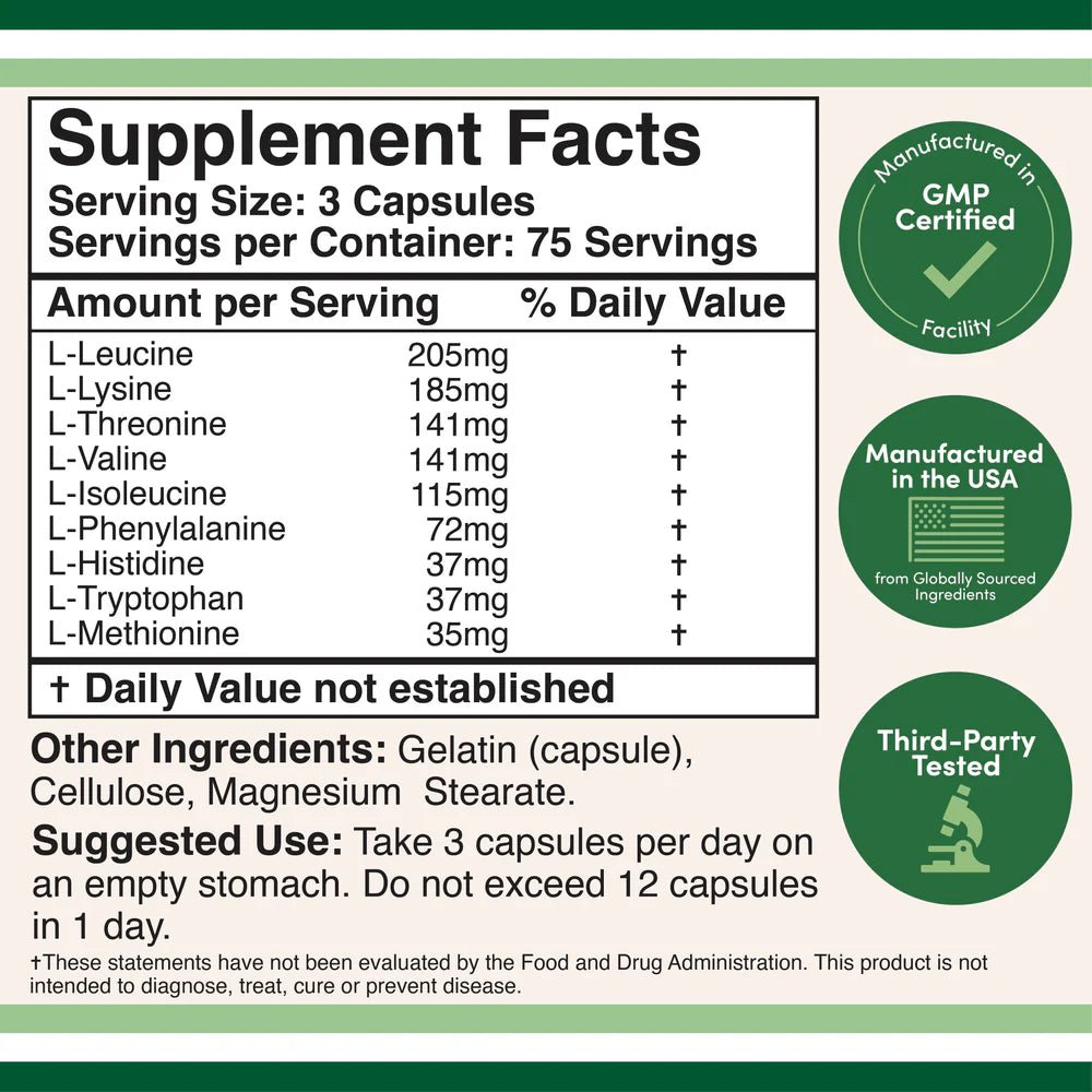 Essential Amino Acid Supplement