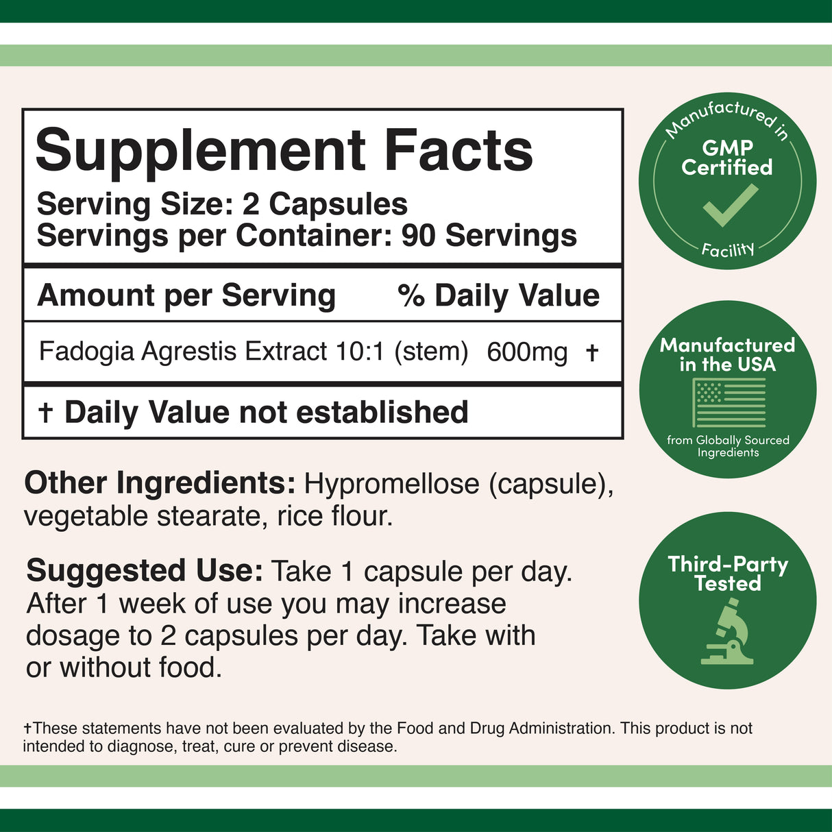 Fadogia Agrestis Supplement