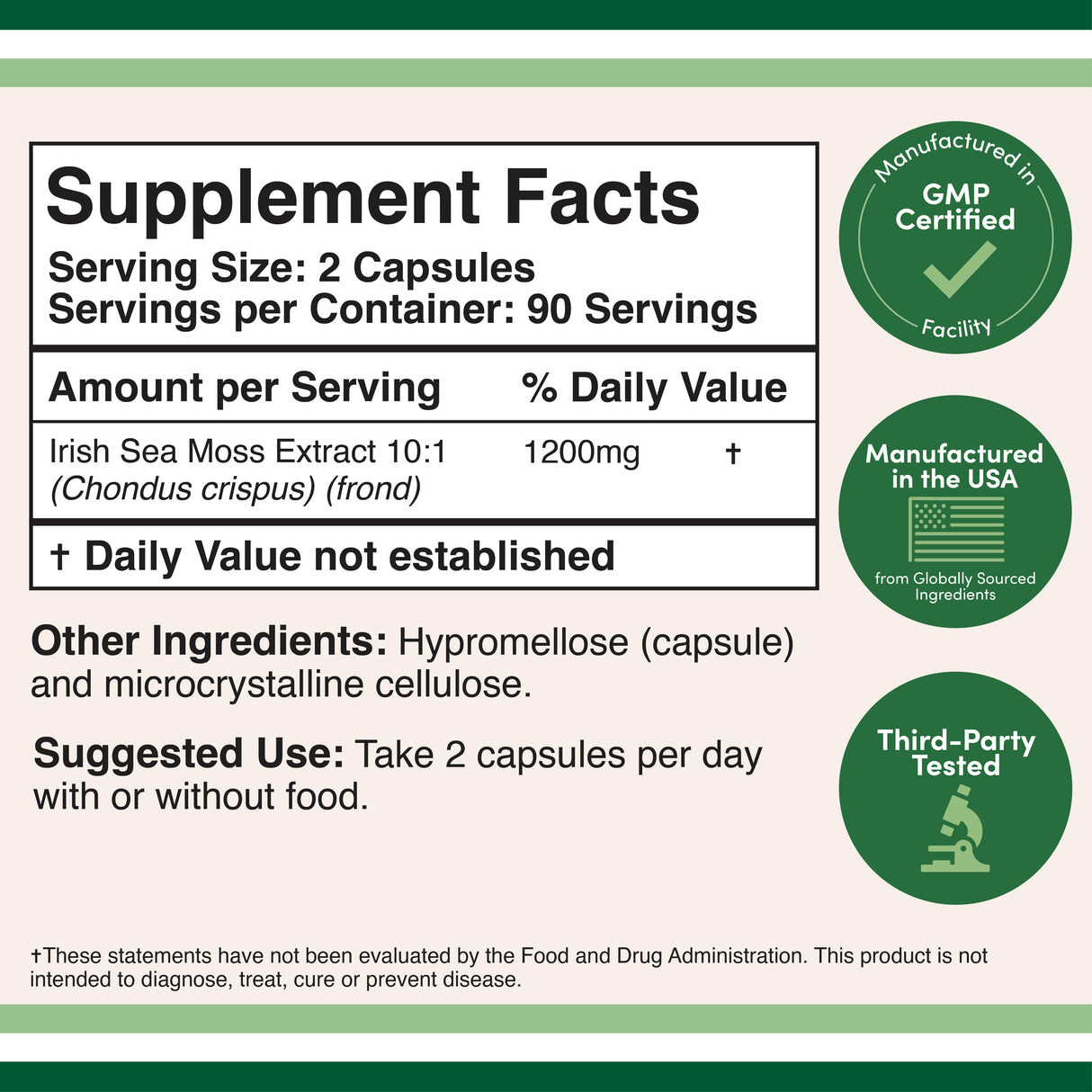 Irish Sea Moss Supplement