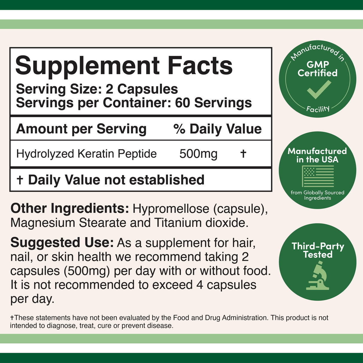 Keratin Supplement