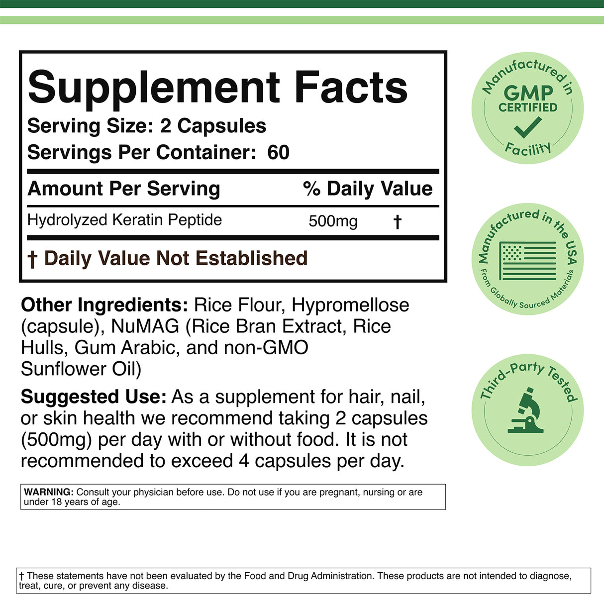 Keratin Supplement