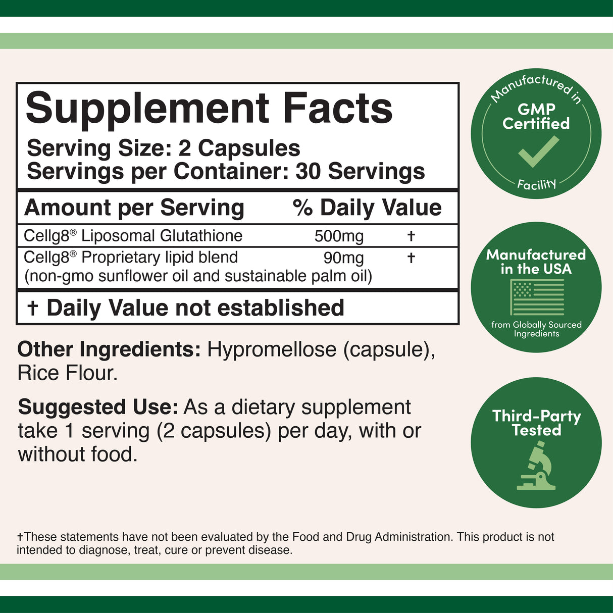 Liposomal Glutathione Supplement