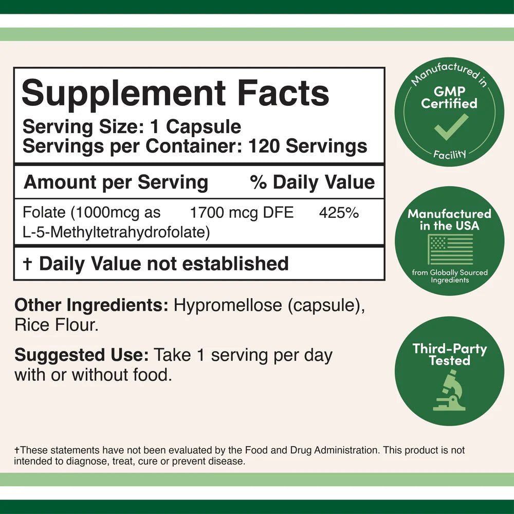 Methylfolate Supplement