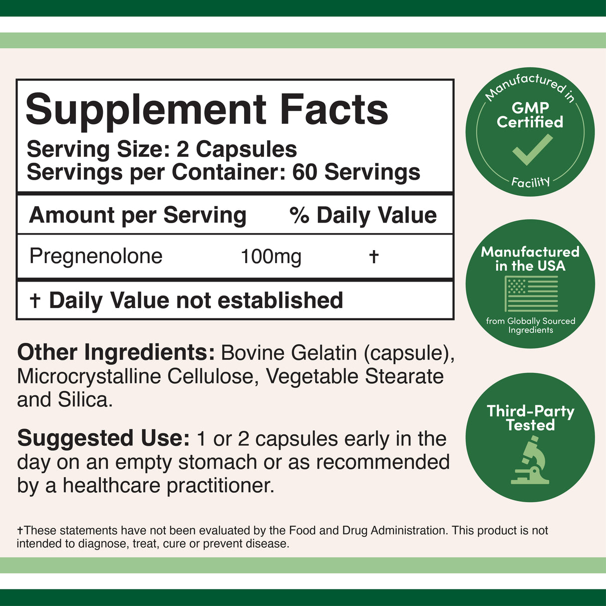 Pregnenolone Supplement