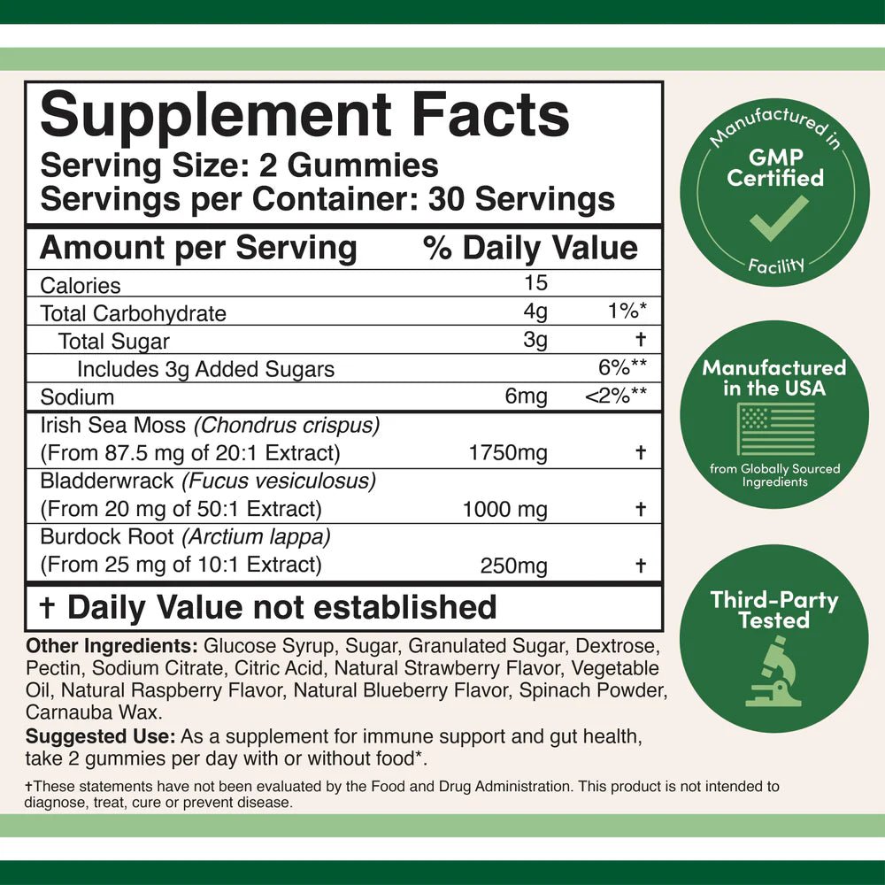 Irish Sea Moss Gummies