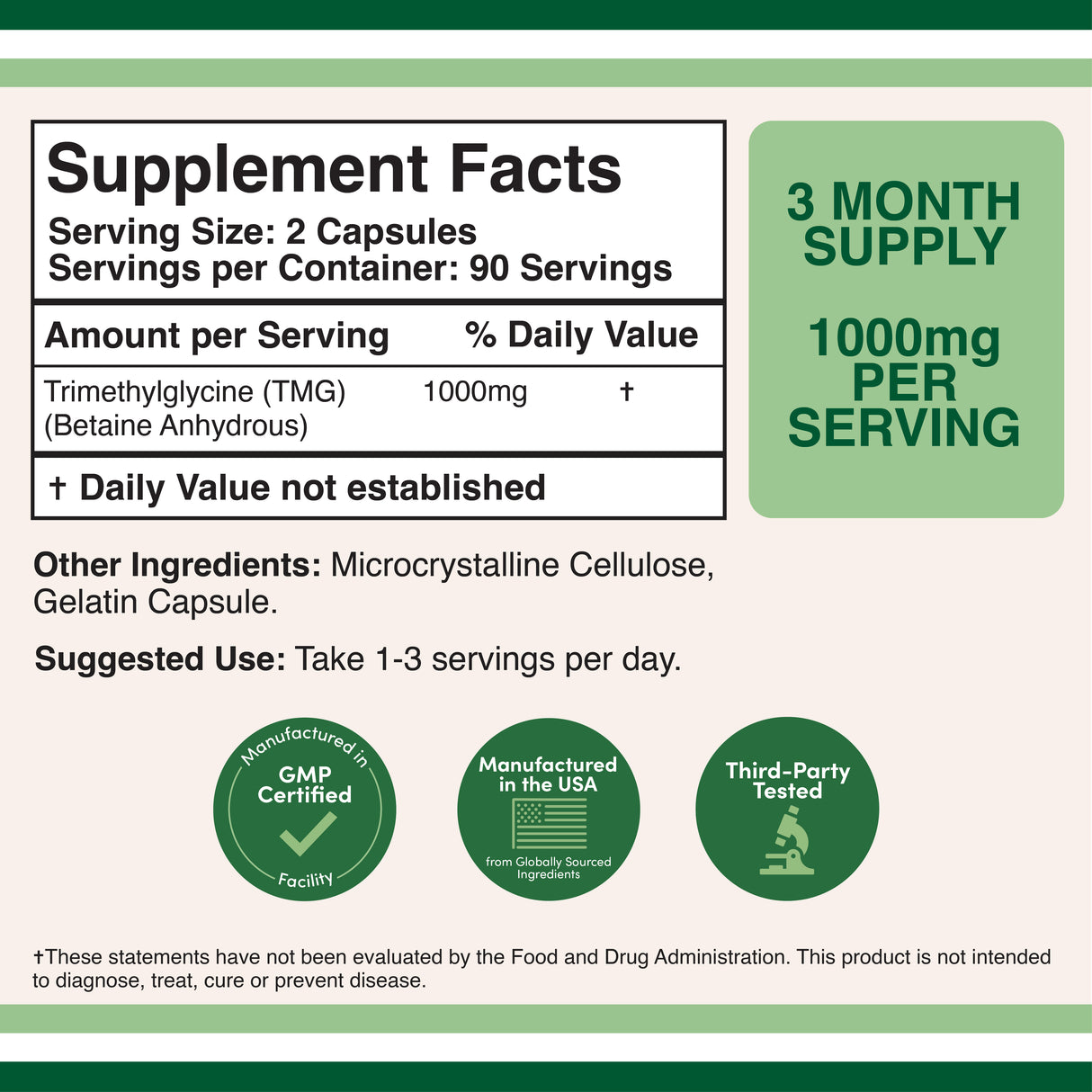 TMG Supplement