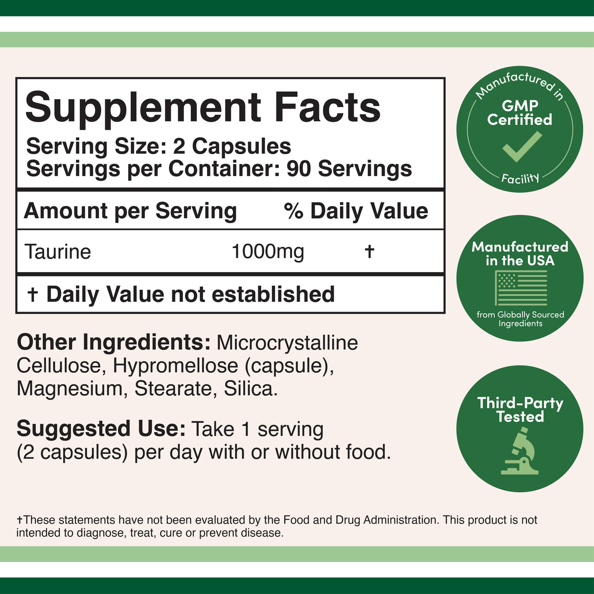 L-Taurine Supplement