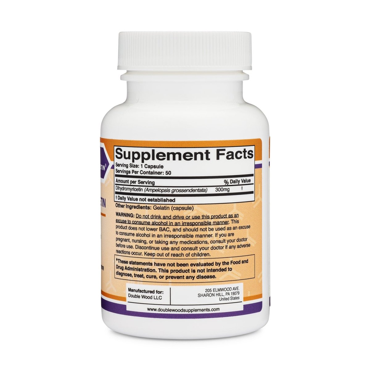 Dihydromyricetin DHM (50 ct.) - Double Wood Supplements